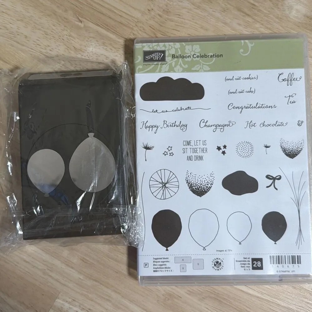Stampin Up BALLOON CELEBRATION Stamp Set & BALLOON BOUQUET Punch Bundle